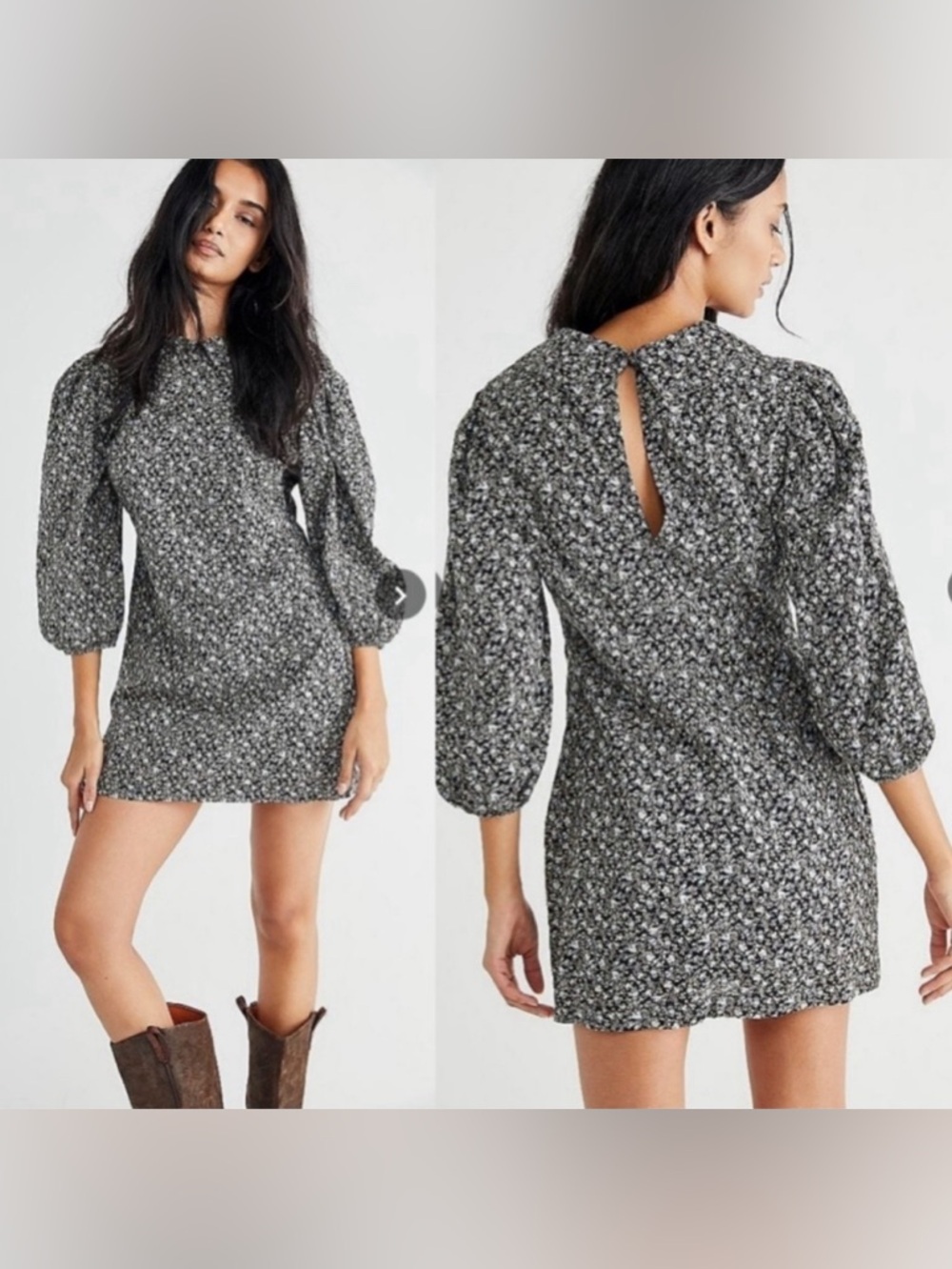 NWOT Free People ‘Making Plans’ Dress Floral Size 10